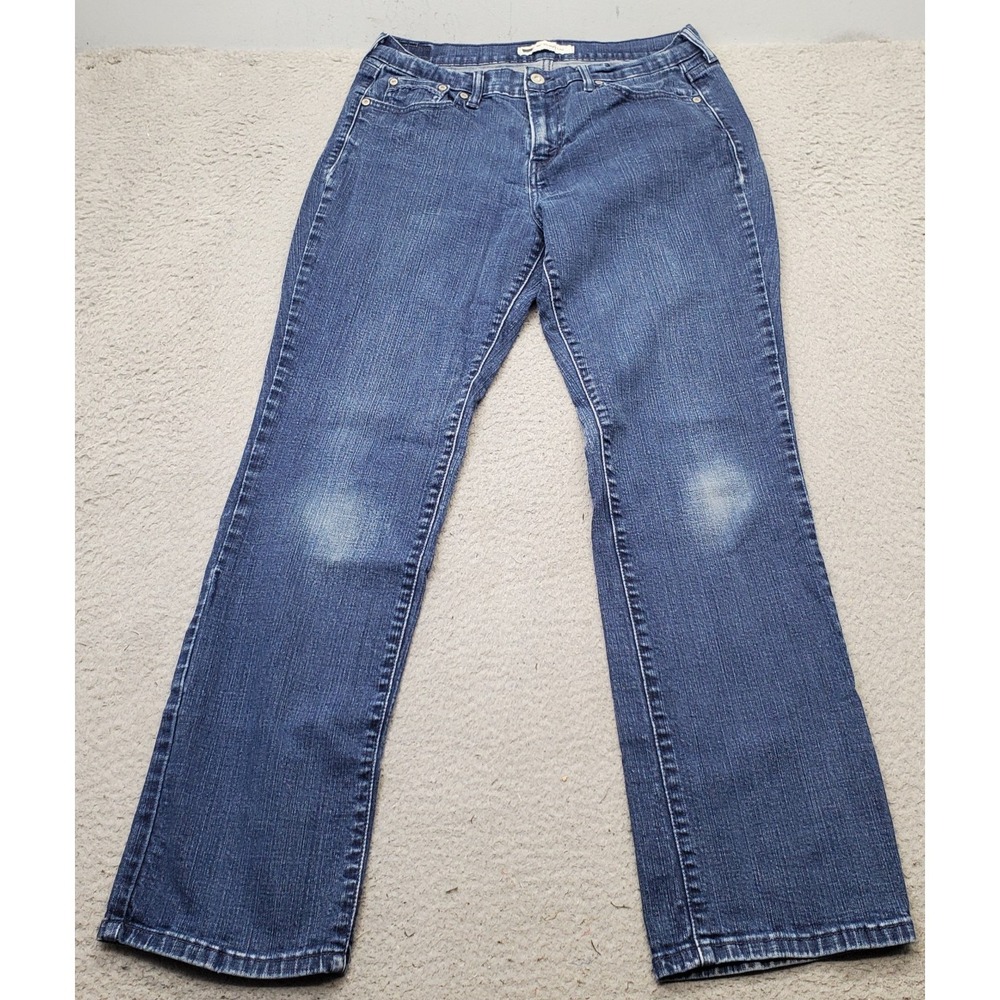 Levi's 505 Jeans Womens 10M Blue Denim Faded Streetwear‎ Americana Straight Leg